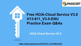 H13-811_V3.0-ENU HCIA-Cloud Service V3.0 Dumps