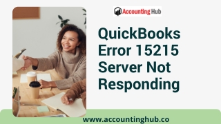 Fix QuickBooks Maintenance Release Error 15215