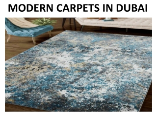 MODERN CARPETS IN DUBAI