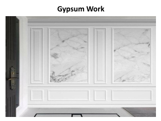 Gypsum Work