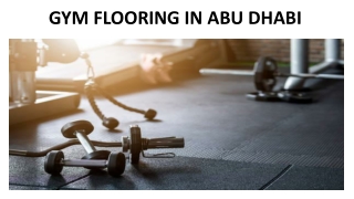 GYM FLOORING IN ABU DHABI