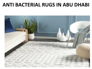 ANTI BACTERIAL RUGS IN ABU DHABI