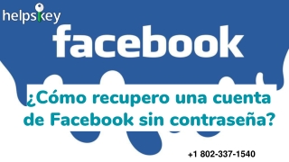 Restablecimiento de contraseña de cuenta de Facebook