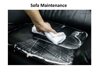Sofa Maintenance