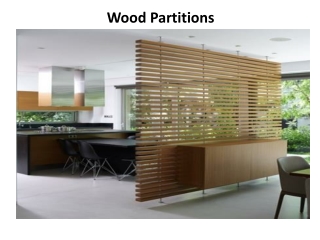 Wood Partitions