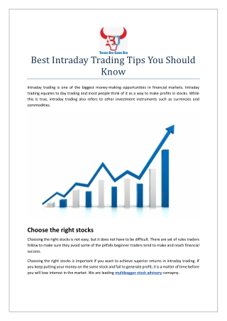 Best Intraday Trading Tips You Should Know