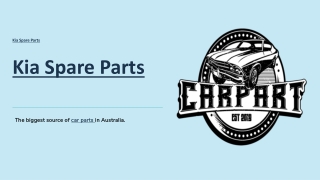 Kia Spare Parts