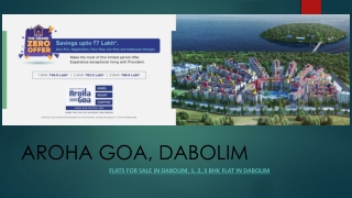 Flat for Sale in Dabolim - 1, 2 , 3 Bhk Flat in Dabolim