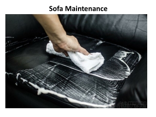 Sofa Maintenance