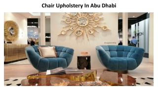 Chair Upholstery In Abu Dhabi