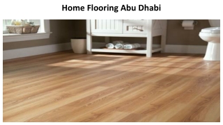 Home Flooring Abu Dhabi