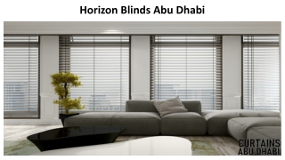 Horizon Blinds Abu Dhabi