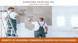 Benefits of Choosing Commercial Painter for Your Business