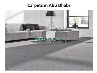 Carpets in Abu Dhabi