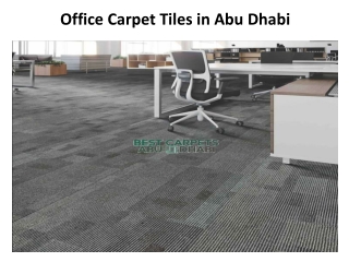 Office Carpet Tiles in Abu Dhabi