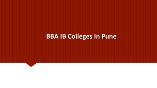 No. 1 BBA IB Colleges In Pune - MIT ACSC