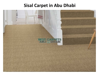 Sisal Carpet in Abu Dhabi