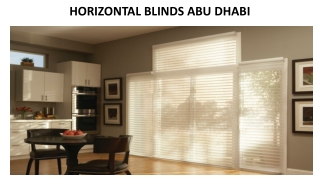 HORIZONTAL BLINDS ABU DHABI