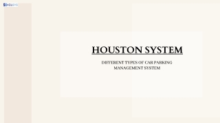 Types Of Car Parking Management System