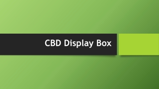 CBD Display Box