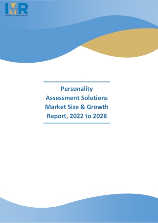 Personality Assessment Solutions Market