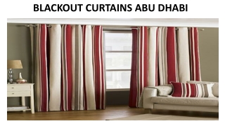 BLACKOUT CURTAINS ABU DHABI