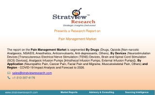 Pain Management Market Trends, Dynamics & Market Insights