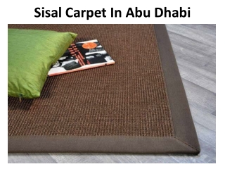 Sisal Carpet In Abu Dhabi