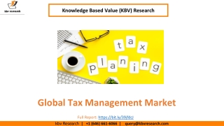 Global Tax Management Market size to reach USD 33.9 Billion by 2027