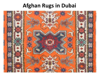 Afghan Rugs in Dubai