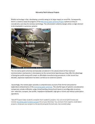Microstrip Patch Antenna Projects-converted