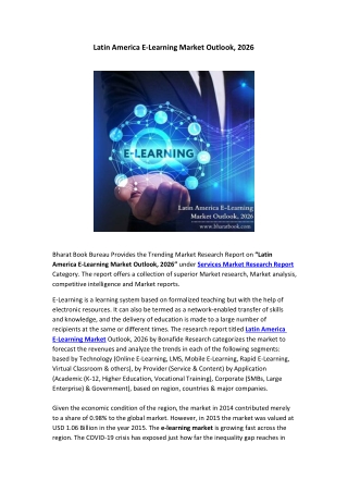 Latin America E-Learning Market Outlook, 2026