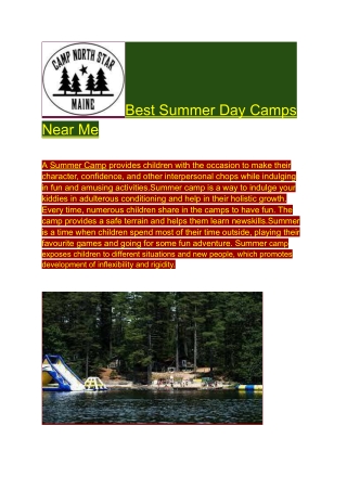 Best Summer Day Camps Near Me