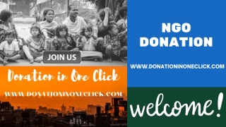 Donation In One Click || NGO Donate || Donate to NGO || Help You NGO