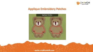 High Quality Applique Custom Embroidery Patches | Cre8iveSkill