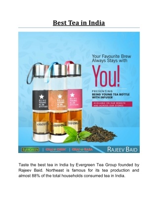 Best Tea in India