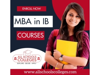 MBA in IB International Business Course