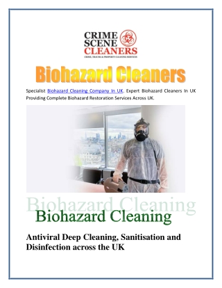 Biohazard Cleaners