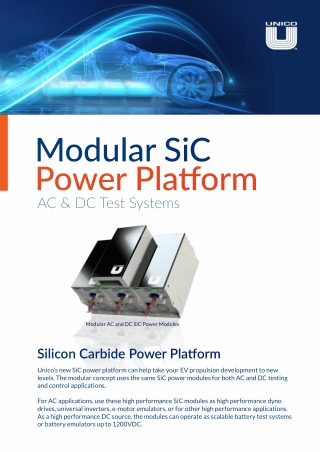 Unico New SiliconCarbide Power Platform