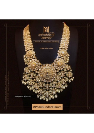 Kundan Haram with uncut diamonds