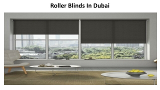 Roller Blinds In Dubai