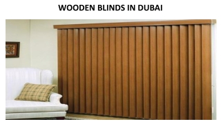 WOODEN BLINDS IN DUBAI