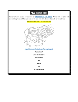 Aftermarket Cat Parts  Tracksnteeth.com