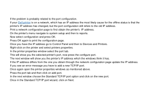 dell printer offline issue