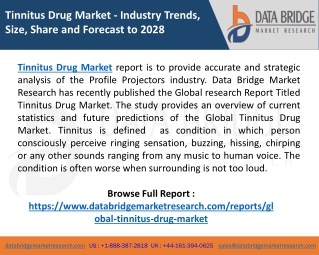 Tinnitus Drug Market
