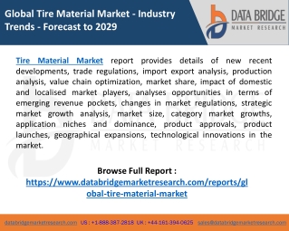 Tire Material Market
