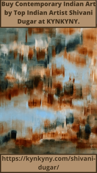 Buy Contemporary Indian Art by Top Indian Artist Shivani Dugar at KYNKYNY.