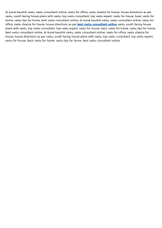 The vastu for house Case Study You'll Never Forget
