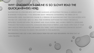 Quickbooks Online Is So Slow What to do next?