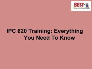 IPC 620 Training Everything You Need To Know